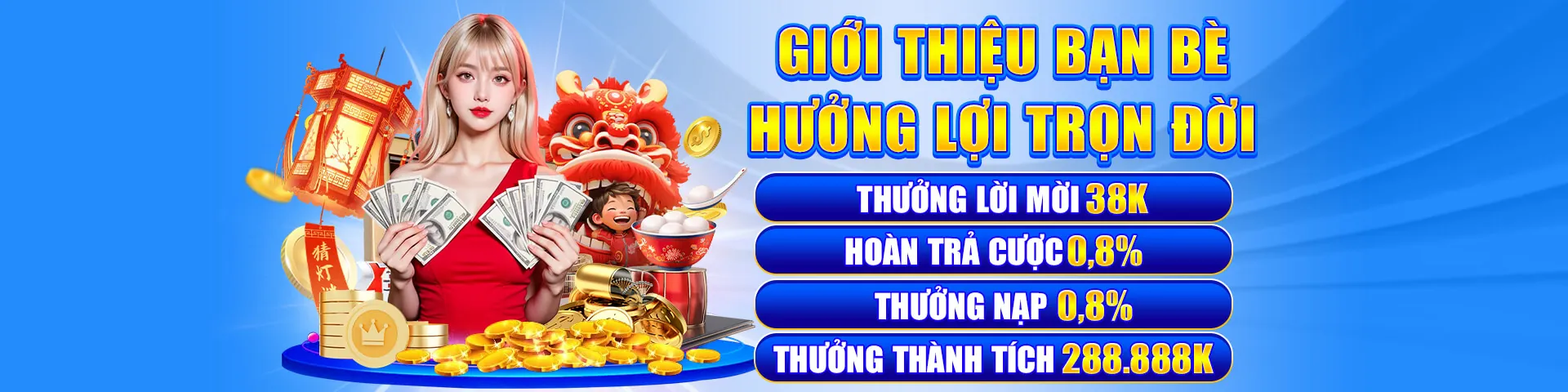 Hình ảnh tổng quan các loại khuyến mãi tại 23vin casino